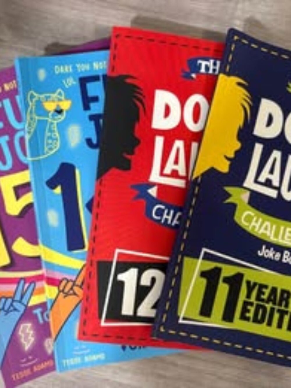 The Don't Laugh Challenge and Dare You Not To Laugh Joke Books